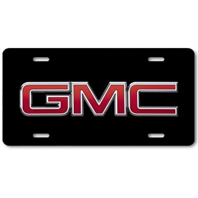 GMC License Plate