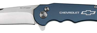 Chevrolet Blue Turbo Lock Folding Knife
